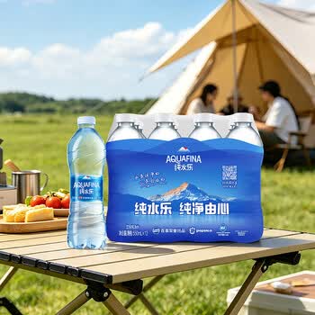 百事可乐【热门商品】纯净水纯水乐  饮用水 550ml*12瓶整箱装 办公外出
