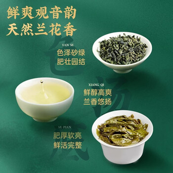 安溪铁观音乌龙茶素全500祥华产区清香型特级500g轻火礼盒装自饮送礼