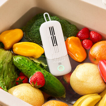 One's Member 果蔬清洗机家用迷你洗菜机 洗水果蔬菜车厘子草莓去农残净化机 无线充电GFC11 小米白 1号会员店