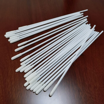 一次性采样拭子植绒拭子咽拭子核酸检测采样器鼻喉取样刷液基细胞 4mm