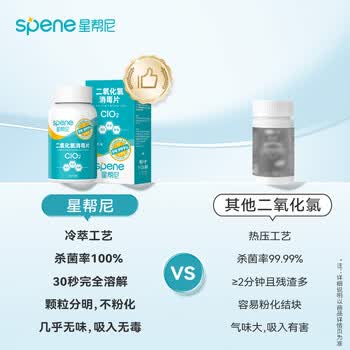 星帮尼二氧化氯泡腾片浴缸鱼用鱼缸消毒液84鲜花养花专用保鲜剂清洁家用