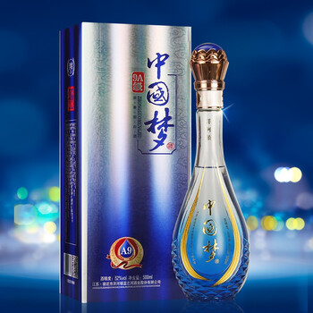 楚柔9a级白酒浓香型中国梦酒 整箱6瓶52度礼盒装(内含3个礼品袋) 52度