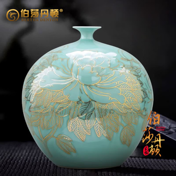 景德镇青釉瓷瓶型号规格- 京东