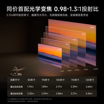 极米（XGIMI）Z9X 4K 高亮版 全新轻薄4K光学变焦三色激光投影1500CVIA 真实高亮家用智能云台投影仪 