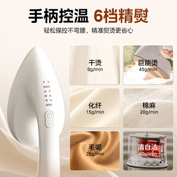 美的（Midea）【有钛巨能烫】立式挂烫机/熨烫机40g/min大蒸汽高端礼服衣物护理家用服装店专用YGD30K1