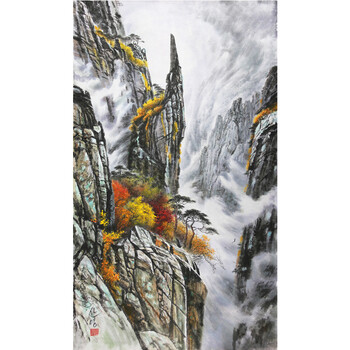 朝鲜一级画家 李山明《险山妙木》c198106600拍卖已结束朝鲜一级