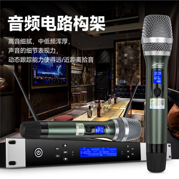 北极声无线一拖二娱乐KTV麦克风MS-X4