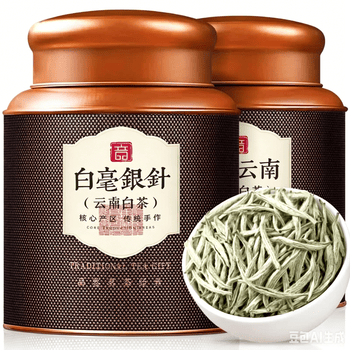音朗 茶叶 白茶 白毫银针2022年原料特级老白茶叶礼盒送长辈领导200g