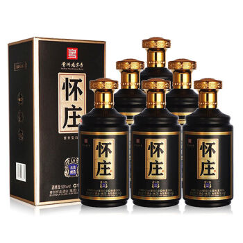 怀庄酒怀庄l953度酱香型白酒500ml6瓶整箱装