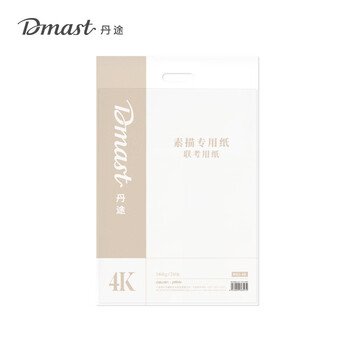 得力（deli）4K160g素描纸PE袋装(20张/袋)手绘临摹专业联考艺考铅画纸RS3-4K
