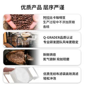 鹿家嘴埃塞精品挂耳花魁瑰夏耶加雪菲西达摩混合装10g*20片
