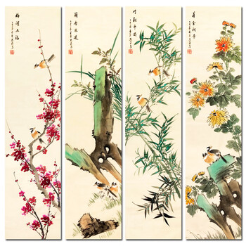 水墨花鸟画品牌及商品- 京东