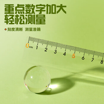 晨光（M&G）文具耷拉兔波浪边尺子小学生直尺20cm文具考试专用 颜色随机单个装中高考