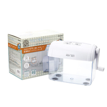 仲林(Nakabayashi)桌面手摇式碎纸机小型粉碎机办公家用迷你碎纸机快速粉碎作业文件 白色 NSH-S01WH 仲林(Nakabayashi)桌面手摇式碎纸机小型粉碎机办公家用迷你碎纸机快速粉碎作业文件 白色 NSH-S01WH