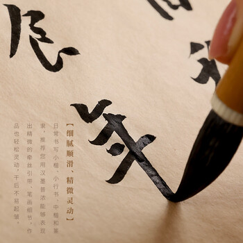 漢墨 漢墨特制进口环保墨汁 毛笔书法国画用树脂胶墨液中浓500g 文房四宝创作练习毛笔墨汁