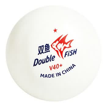 双鱼（DOUBLE FISH）展翅白一星乒乓球1星V40+乒乓球（白色100只装）
