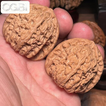 核桃文玩白狮子40图片- 京东