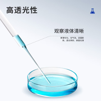 化科 玻璃滴管胶头吸管实验室移液管一次性取样管 玻璃吸管90mm【带胶头】20支/包