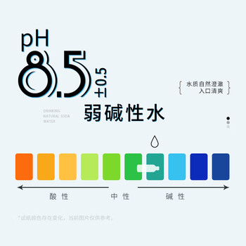 依能天然苏打水 弱碱pH8.0+  360ml*24瓶 塑膜装 无添加饮用天然水