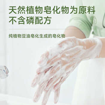 海氏海诺天然皂液无磷洗手亲肤无刺激植物家用除菌去污清洁500ml*3瓶