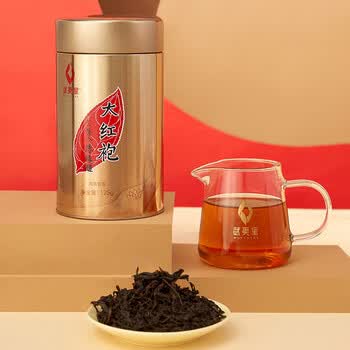 武夷星乌龙茶喜遇阿茗武夷山岩茶大红袍125g罐装节日送礼口粮茶AM800