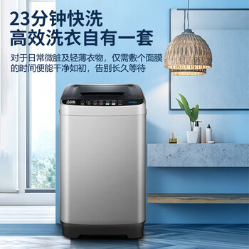 志高（CHIGO） 波轮洗衣机 6.5KG全自动家用租房公寓智能洗脱一体机蓝光洗护 XQB65-818A宝石灰 