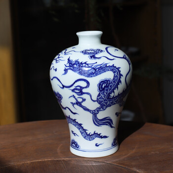 元青花龙纹梅瓶型号规格- 京东