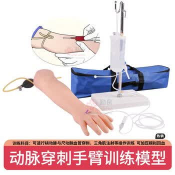 勤良高级动脉穿刺注射训练手臂模型 医生护士扎针穿刺输液练习假人教具 高级动脉穿刺注射训练手臂模型QL/HS5