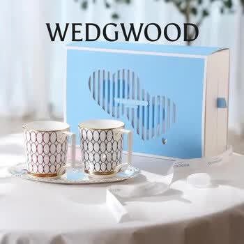 Wedgwood【檀健次同款】WEDGWOOD金粉年华骨瓷马克对杯心动礼盒新婚礼物