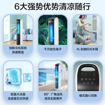 格力（GREE）【冷暖两用】冷风空调扇制冷风扇家用水冷风机电风扇取暖器暖风机负离子加湿加水降温KS-04S68RDg