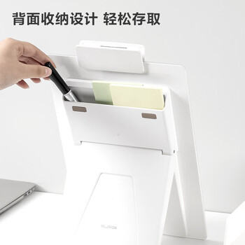 得力（deli）立式桌面白板套装可折叠钢化玻璃办公记事（附赠白板笔+板擦）NS125写字板小白板