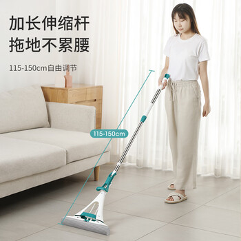 美丽雅胶棉拖把38cm吸水海绵家用一拖净免手洗2026懒人拖地神器3拖头 美丽雅胶棉拖把38cm吸水海绵家用一拖净免手洗2026懒人拖地神器3拖头
