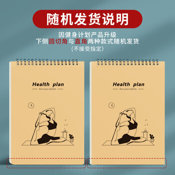 维克多利【全网低价】维克多利A5健身计划本100天健身计划训练本拖延症监督记录表运动自律打卡计划表