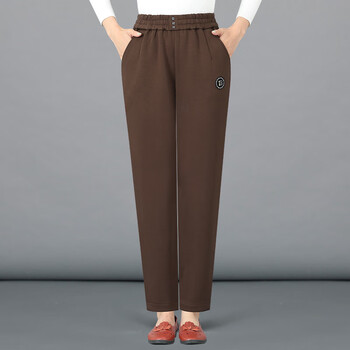 倍艾妈妈秋季裤子女外穿时尚哈伦裤中老年女裤中年女士春秋宽松萝卜裤