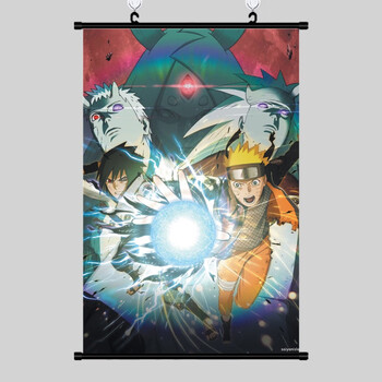 火影忍者 佐助 鸣人 雏田 动漫挂画定制 超大卷轴海报布挂画 火影18