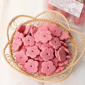 预售焙密樱花饼干100g袋装饰樱花红丝绒味甜品西点蛋糕可食用零食烘焙