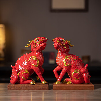 麒麟吉祥物摆件型号规格- 京东