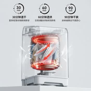 志高（CHIGO）波轮洗衣机10KG全自动大容量洗烘一体家用租房宿舍洗脱一体 XQB100-188 