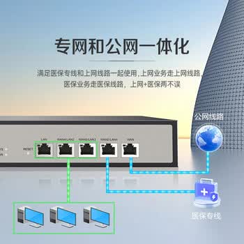 磊科（netcore）NBR200全千兆企业路由器 多WAN口 VPN虚拟专网/远程管理/AC管理/带宽叠加/策略路由