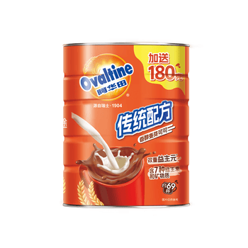 阿华田（Ovaltine）可可粉罐装1.38kg早餐代餐巧克力粉牛奶烘焙咖啡冲饮伴侣固体饮料