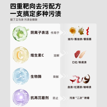 芝芝象去渍笔12ml微醺鸡尾酒便携即时去油污免水洗应急去油渍