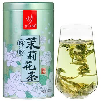 忆江南茶叶茉莉花茶茉莉龙珠200g茉莉绣球春茶自饮罐装浓香型