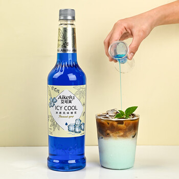 艾可芙冰感风味糖浆750ml冰吸生椰拿铁凉感糖浆奶茶咖啡店鸡尾酒调酒