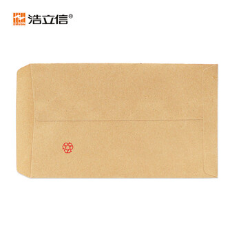 浩立信（LISON）【全网低价】浩立信 1517-2号信封 175*110 100个/包牛皮纸信封邮局标准信纸发票工资袋信封袋