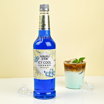 艾可芙冰感风味糖浆750ml冰吸生椰拿铁凉感糖浆奶茶咖啡店鸡尾酒调酒