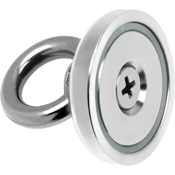 DSB(迪士比)强磁吸铁石磁铁强力打捞专用圆形吸铁石钕铁硼吊环吸盘河道户外打捞神器直径32mm 1个装 DSB(迪士比)强磁吸铁石磁铁强力打捞专用圆形吸铁石钕铁硼吊环吸盘河道户外打捞神器直径32mm 1个装