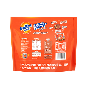 阿华田（Ovaltine）可可粉袋装400g 早餐代餐巧克力粉牛奶烘焙咖啡冲饮伴侣固体饮料