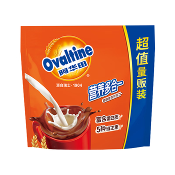 阿华田（Ovaltine）可可粉750g(30g*25)代餐巧克力粉牛奶烘焙咖啡冲饮伴侣固体饮料