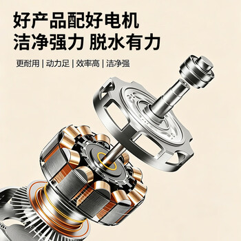 奥克斯波轮洗衣机10KG大容量全自动毛毯洗家用智能洗脱一体蓝光洗护 XQB100Q205 