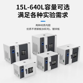 力辰（LICHEN）电热鼓风干燥箱实验室恒温箱15.6L镀锌铁内胆烘箱烘干箱工业烤箱LC-202-00